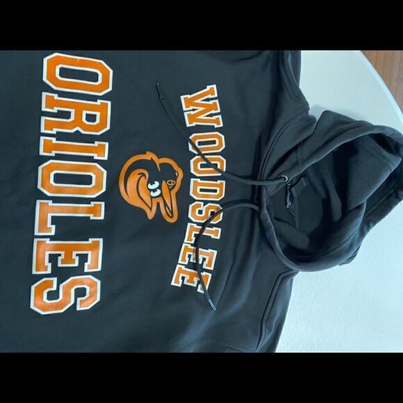 Men Woodslee Orioles black hoodie size S - Picture 4 of 8